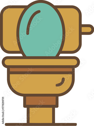 Stylish toilet icon inviting modern bathroom makeover ideas, perfect for interior design blogs and home renovation projects with clean, minimalist appeal