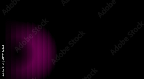 Abstract flowing purple and pink light streaks on a dark background
