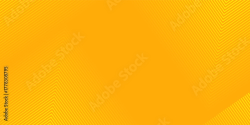 Abstract yellow gradient arrow shape overlay layer background with arrow pattern and shadow. Modern graphic element. Suit for poster, brochure, banner, business, cover, web, flyer. Vector illustration