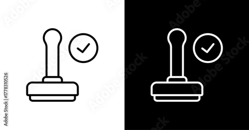 Seal Of Approval  White Icon Set Design