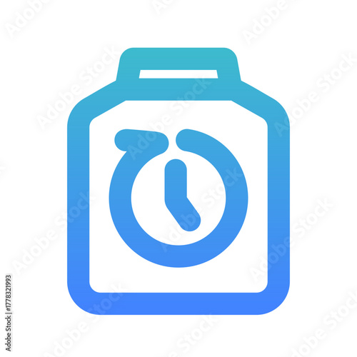battery lifetime outlined gradient icon