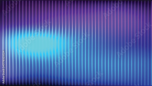 Abstract teal and navy gradient glass surface with flowing ripple lines, soft refracted light distortion, vertical texture displacement, futuristic blur motion.
