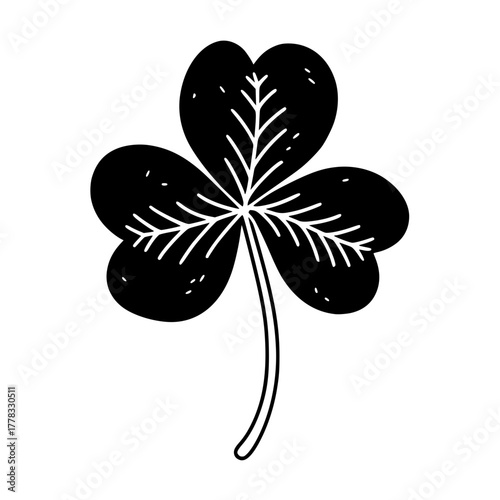 Elegant Cat Silhouette Plain Background