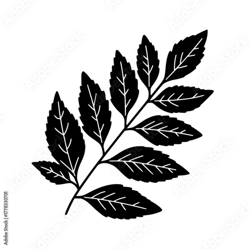 Minimalist Black and White Angel Line Drawing