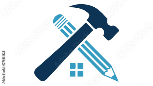 Building design renovation icon