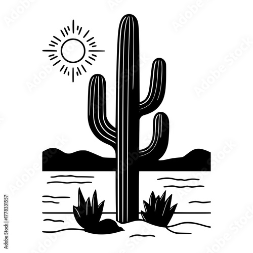 Dark Feathers Bird Sparse Branch Against Black Background