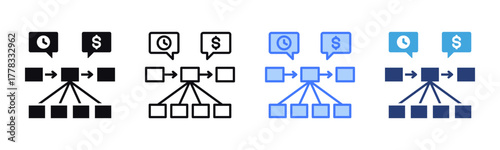 Value Stream icon sheet multiple style collection