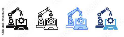 Task Automation icon sheet multiple style collection