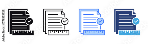 Standardization icon sheet multiple style collection