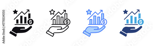 Value Creation icon sheet multiple style collection