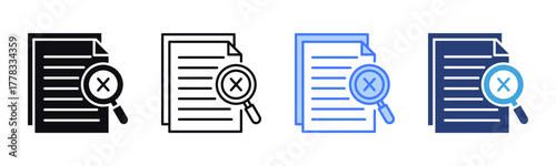 Redundancy Check icon sheet multiple style collection