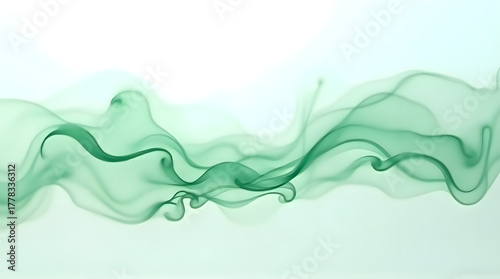 Abstract Green Smoke