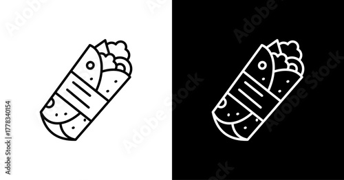 Kebab White Icon Set Design