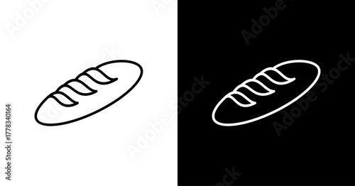 Baguette White Icon Set Design