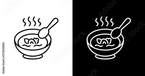 Soup White Icon Set Design