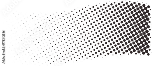 black and white dots halftone