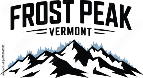 Frost Peak Vermont Mountains Logo