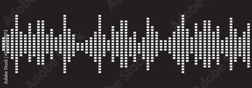 Audio Waves Logo Vector Illustration. Sound wave symbol design. EPS 10.