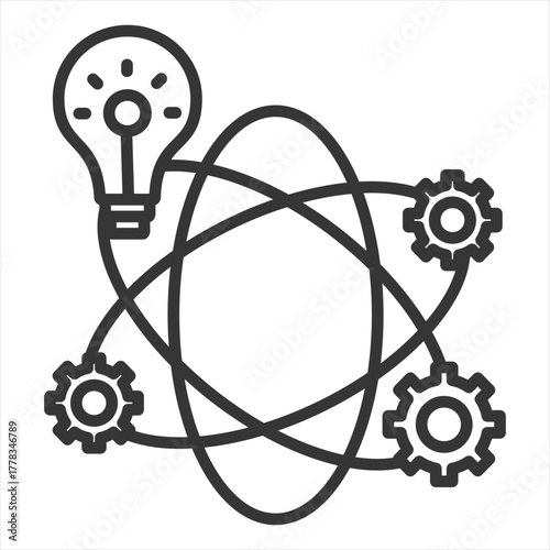 Smart light icon vector illustration concept	