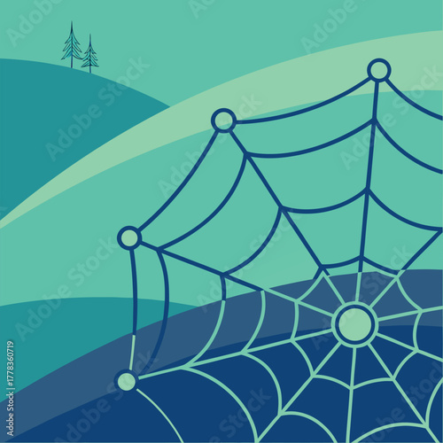 complex network, intricate system, interconnected lines, nodes and connections