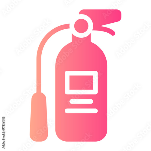 fire extinguisher gradient icon