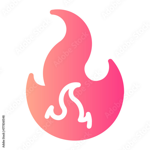fire gradient icon