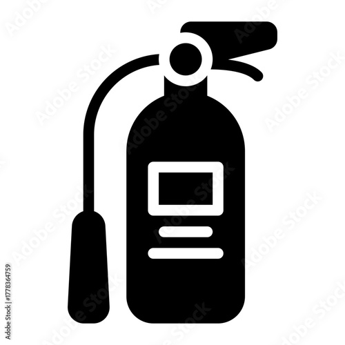 fire extinguisher glyph icon