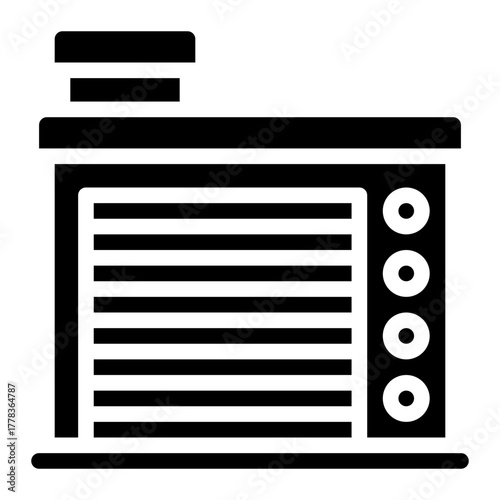 fire station glyph icon