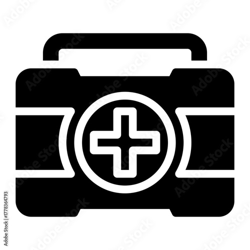 first aid kit glyph icon