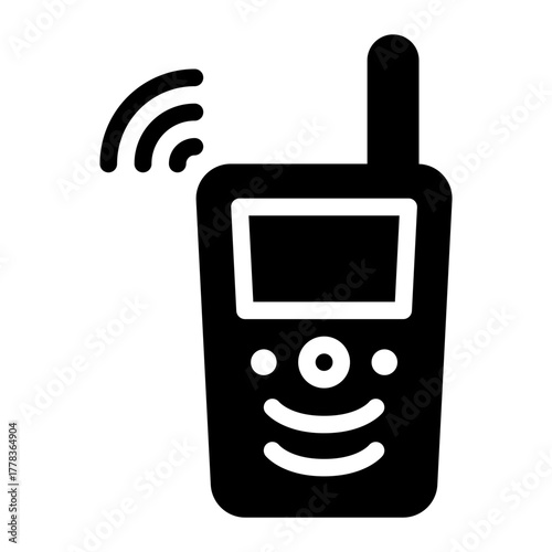 walkie talkie glyph icon