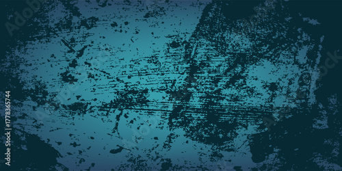 Dark grunge Blue textured concrete background poppuler