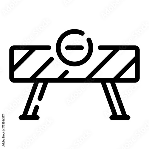 barricade line icon