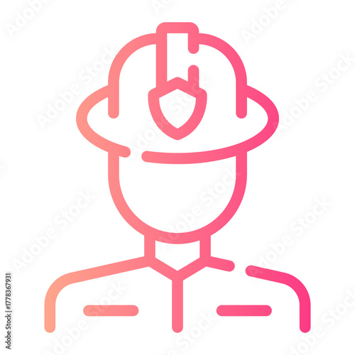 fireman gradient icon