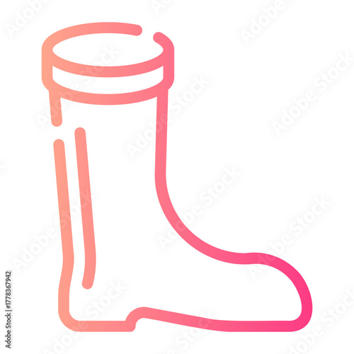 footwear gradient icon