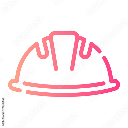 helmet gradient icon