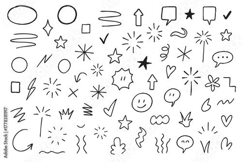 Playful Hand Drawn Doodle Library