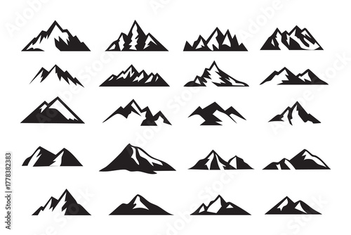 Whispering Peaks Mountain Silhouettes