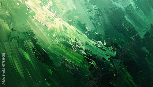 Painted textured green watercolor background
1