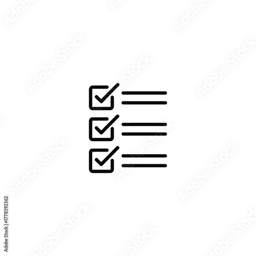 A Neatly Organized Checklist Indicating Progress with Three Ticked Boxes and Corresponding Line Items Promoting Efficiency and Clarity in Task Management with a Clean Presentation