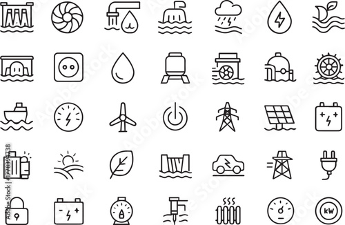 Electricity, Solar, and Sustainable Technology Outline Collection.