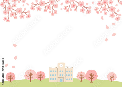 春の新学期応援キャンペーン広告　イラスト・デザイン