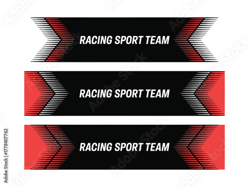 High-Quality Vector Illustration of Modern Racing Car Stripes, Car Side Graphics, Sticker Designs, and Sport Decal Elements Ideal for Motorsports, Vehicle Decoration, and Speed-Themed Projects