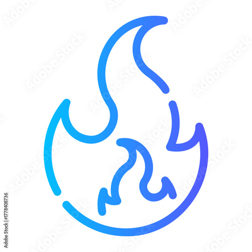 fire gradient icon