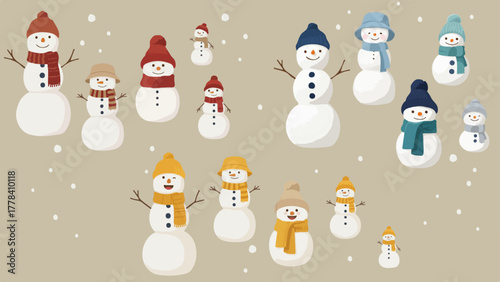 雪だるまカラフルチーム