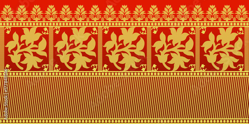 beautiful graphic saree design and this sari design is in Indian style which is for textile fashion industry and it can be used as wallpaper backdrop and website bg this style is originated in india