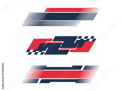 Creative Racing Line Sticker Design with Simple Car Stripes, Vector Sport Decals, Vinyl Elements, and Automobile Decoration Perfect for Modern Vehicle Graphics, Motorsport Posters, and Car Customizati