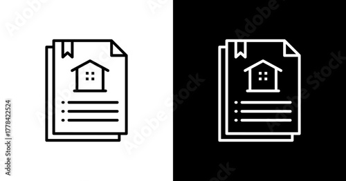 Legal Documents  White Icon Set Design