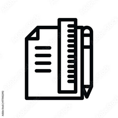 Architect outline icon vector design good for web or mobile app