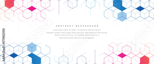 Graphic design element and abstract geometric background.	