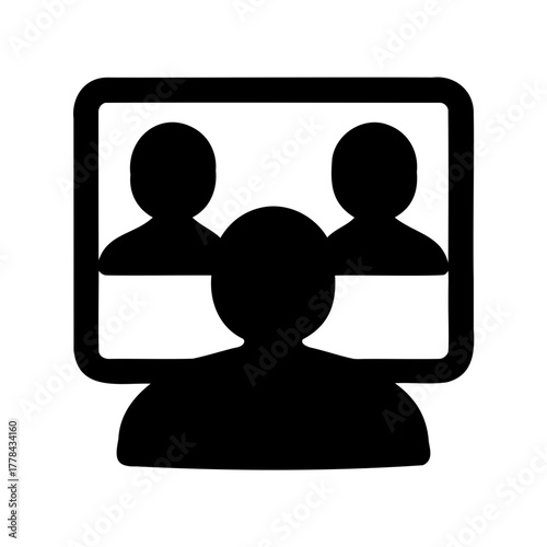 Online video conference call showcasing communication with three participants displayed on screen